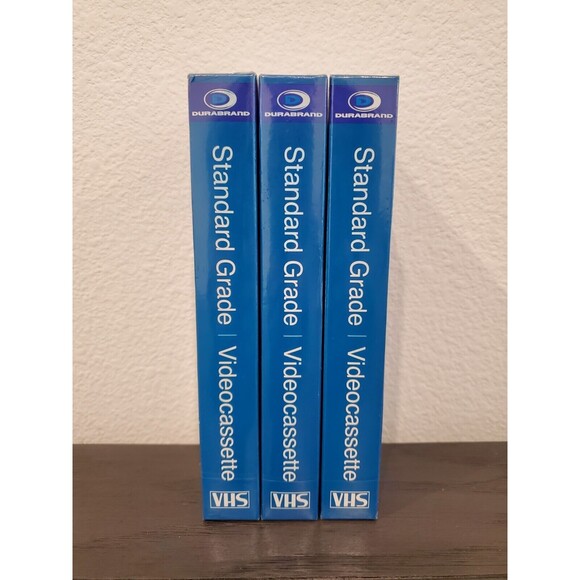 DURABRAND T-120 BLANK VHS VIDEO 3-TAPE LOT Standard Grade Records 2 4 6 Hours - Picture 3 of 5